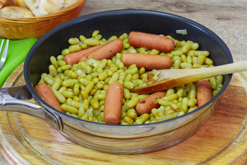 flageolets avec saucisses