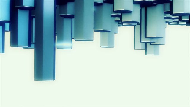 Abstract Hexagon Geometric Surface Loop hexagonal grid pattern, random waving motion background  suited for  technology presentations Seamless loop 4K UHD FullHD
