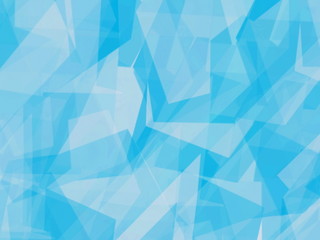 Light blue geometric shapes as background, blur 