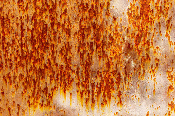 Rust on metal as abstract background