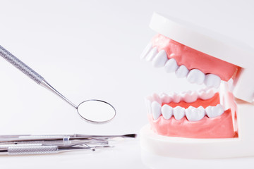 Dental concept healthy equipment tools dental care
