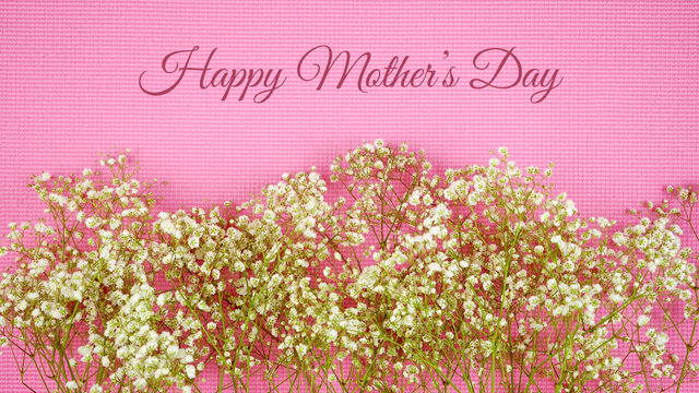 Floral background with copy and negative space for feminine holiday, birthday, or Mother's Day celebration.