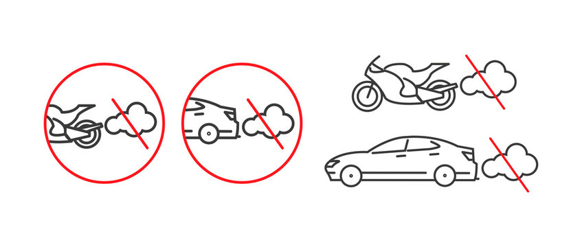 Before refueling, switch the engine off, set of linear icons
