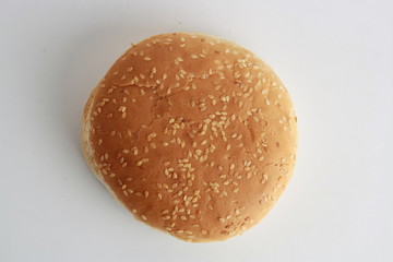 hamburger bun with sesame seeds