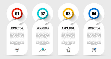 Infographic design template. Creative concept with 4 steps