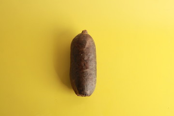 the morcilla is a sausage based on coagulated and cooked blood