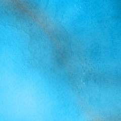 Colorful winter blue ink and watercolor textures on white paper background. Paint leaks and ombre effects. Hand painted abstract image. Deep sea.