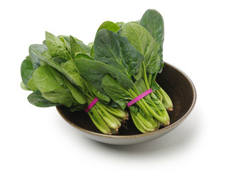 Spinach on a white background