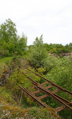Fototapeta na wymiar View about an old stone quarry