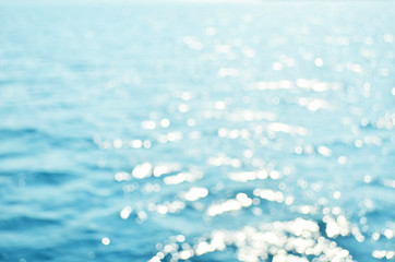 Blurred blue sea water for background, nature background concept. - Image