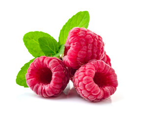 Raspberry in closeup