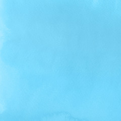 Colorful winter blue ink and watercolor textures on white paper background. Paint leaks and ombre effects. Hand painted abstract image. Deep sea.