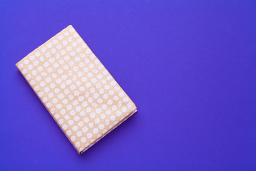 books on a blue background