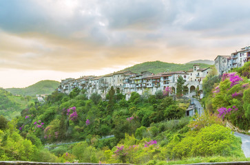 Montenero Sabino (Rieti, Italy) - A very small and charming medieval village in stone with castle,...