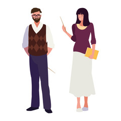 teachers couple avatars characters