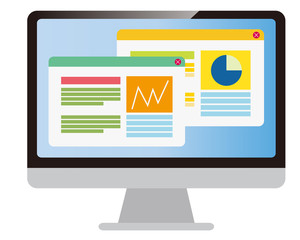 	パソコン　窓　ウインドウ　ポップアップ　パソコン画面　ポップアップメニュー　PC