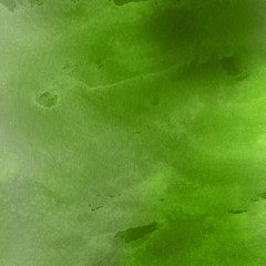 Green ink and watercolor textures on white paper background. Paint leaks and ombre effects. Hand painted abstract image.