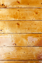 Raw wooden planks texture freshly varnished background