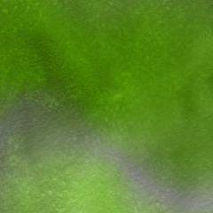 Green ink and watercolor textures on white paper background. Paint leaks and ombre effects. Hand painted abstract image.