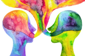 gemalte aquarellkonzeptionelle kommunikation © Artistic Memory