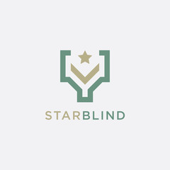 Creative Letter Y Star Logo - Vector logo template