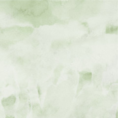 Green ink and watercolor textures on white paper background. Paint leaks and ombre effects. Hand painted abstract image.