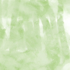 Green ink and watercolor textures on white paper background. Paint leaks and ombre effects. Hand painted abstract image.