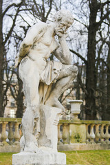 Statue of Marius on the ruins of Carthage in the Jardin de Luxembourg, Paris, France