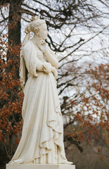 Statue of Marguerite de Navarre in the Jardin de Luxembourg, Paris, France