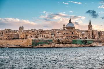 Fototapeta premium Valletta sunset mood