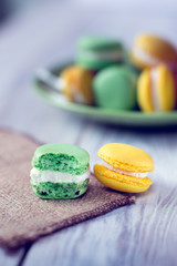 the French tradition - colorful macaroons