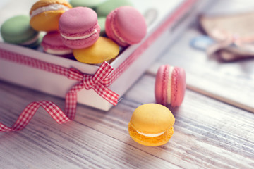 the French tradition - colorful macaroons