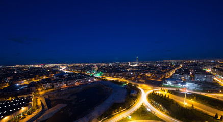 Fototapeta na wymiar panoramic view of konya city