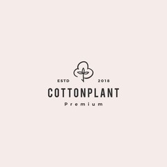 cotton logo vector icon illustration download