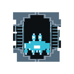 video game monster alien pixelated