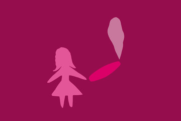 Women Smoking concept