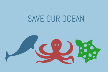 sea animals characters