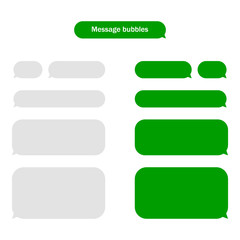 Obraz premium Frame text sms in green color. Vector illustration. Flat design for business financial marketing banking advertising web concept cartoon illustration. 