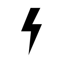 Fototapeta premium Lightning bolt, thunder bolt, lighting strike expertise flat vector icon for apps and websites