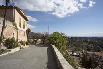 The village of Chateauneuf de Grasse on the French Riviera