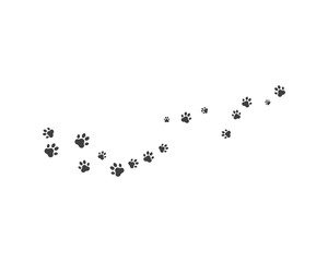 Paw background template vector