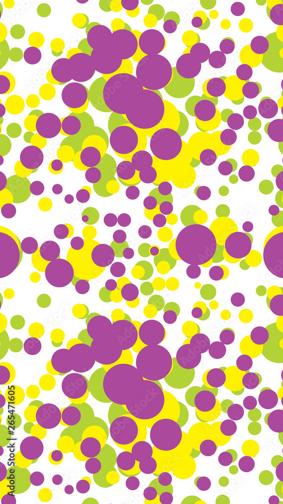 Poster abstract background from color circles