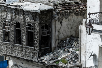 la ville Alep en syrie après sa destruction, 2019