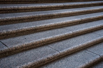 Artistic step entrance to an office building