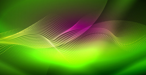 Neon lines shiny glowing background