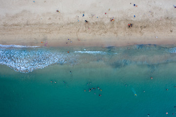 ocean beach view from aerial