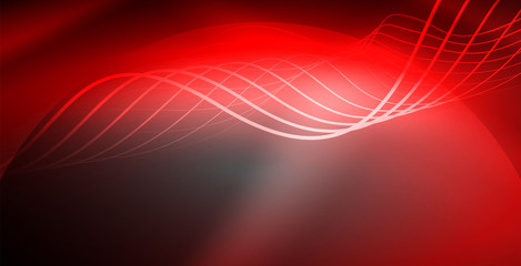 Neon lines shiny glowing background