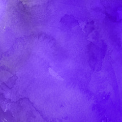 Violet ink and watercolor textures on white paper background. Paint leaks and ombre effects. Hand painted abstract image.