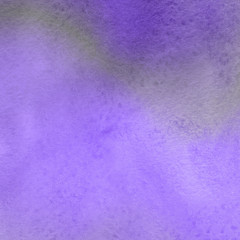 Violet ink and watercolor textures on white paper background. Paint leaks and ombre effects. Hand painted abstract image.