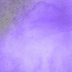 Violet ink and watercolor textures on white paper background. Paint leaks and ombre effects. Hand painted abstract image.